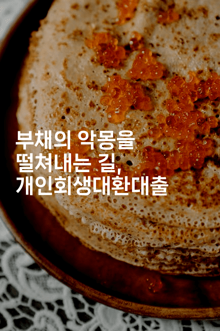 부채의 악몽을 떨쳐내는 길, 개인회생대환대출-맛꾸루